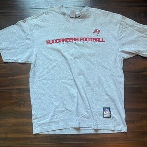 Team Reebok Gray Buccaneers Football T-Shirt